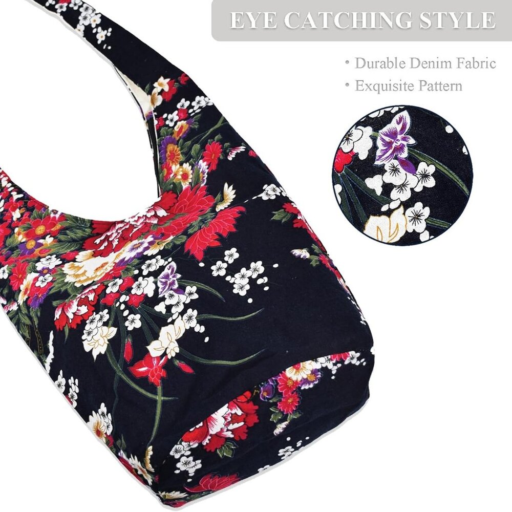 Women's Sling Crossbody Bags Large Shoulder Shopping Hobo Bag Handbag Top Zip Ba - Picture 5 of 8